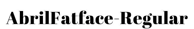 AbrilFatface-Regular