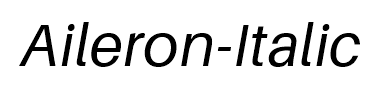 Aileron-Italic