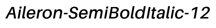 Aileron-SemiBoldItalic-12