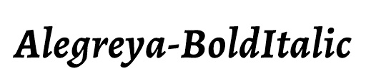 Alegreya-BoldItalic