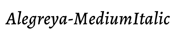 Alegreya-MediumItalic