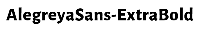 AlegreyaSans-ExtraBold