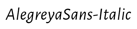 AlegreyaSans-Italic