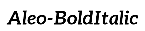 Aleo-BoldItalic