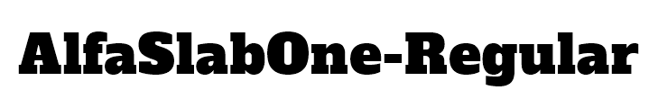 AlfaSlabOne-Regular