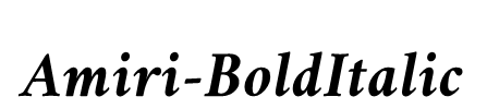Amiri-BoldItalic