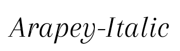 Arapey-Italic