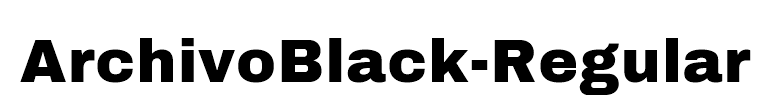 ArchivoBlack-Regular