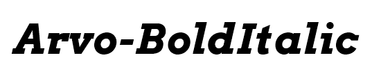 Arvo-BoldItalic
