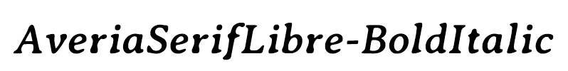 AveriaSerifLibre-BoldItalic