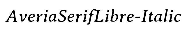 AveriaSerifLibre-Italic
