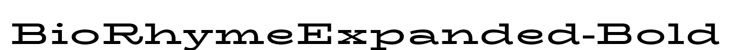 BioRhymeExpanded-Bold