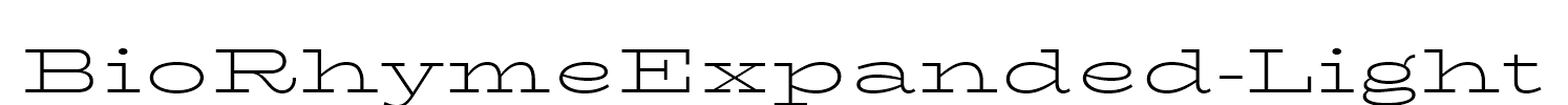 BioRhymeExpanded-Light