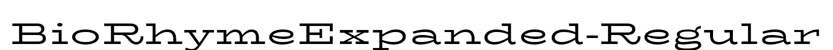 BioRhymeExpanded-Regular