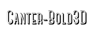 Canter-Bold3D