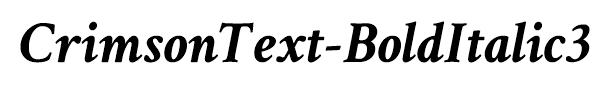 CrimsonText-BoldItalic3