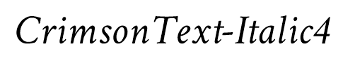 CrimsonText-Italic4