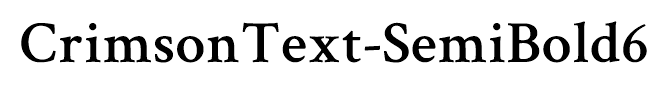 CrimsonText-SemiBold6
