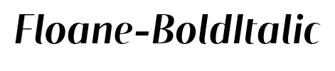 Floane-BoldItalic