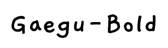 Gaegu-Bold