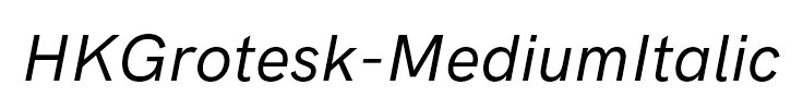 HKGrotesk-MediumItalic