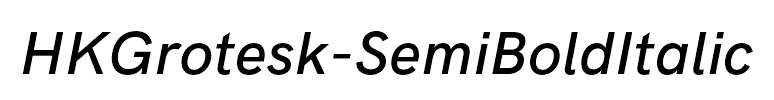 HKGrotesk-SemiBoldItalic