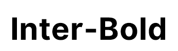 Inter-Bold