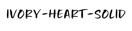 Ivory-Heart-Solid