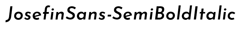 JosefinSans-SemiBoldItalic