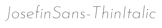 JosefinSans-ThinItalic