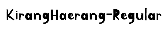 KirangHaerang-Regular
