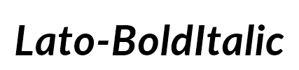 Lato-BoldItalic