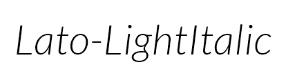 Lato-LightItalic