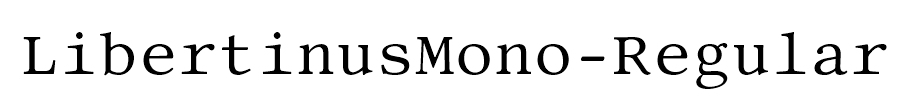 LibertinusMono-Regular