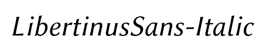 LibertinusSans-Italic