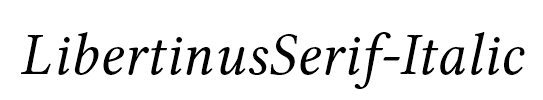 LibertinusSerif-Italic