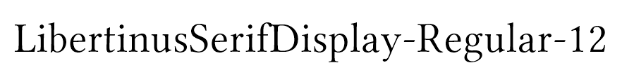 LibertinusSerifDisplay-Regular-12