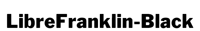 LibreFranklin-Black