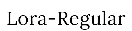 Lora-Regular