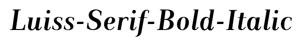 Luiss-Serif-Bold-Italic