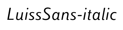 LuissSans-italic