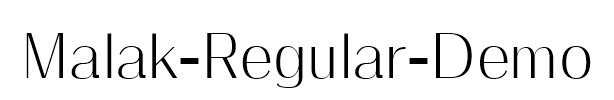 Malak-Regular-Demo