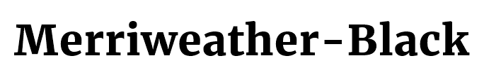 Merriweather-Black