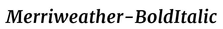 Merriweather-BoldItalic
