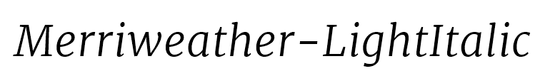 Merriweather-LightItalic