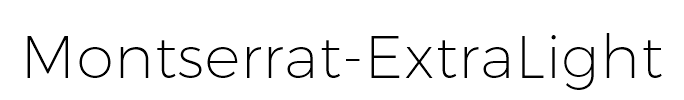 Montserrat-ExtraLight