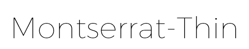 Montserrat-Thin