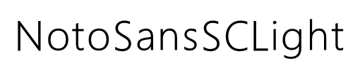 NotoSansSCLight