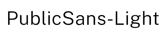 PublicSans-Light
