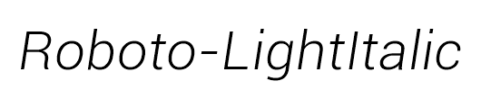 Roboto-LightItalic